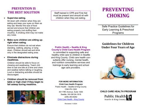 How to prevent choking materials