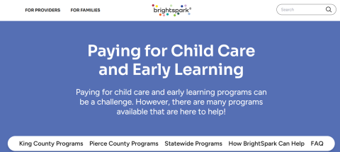 Paying for Child Care and Early Learning