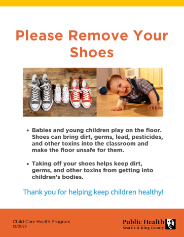 Please Remove Your Shoes sign